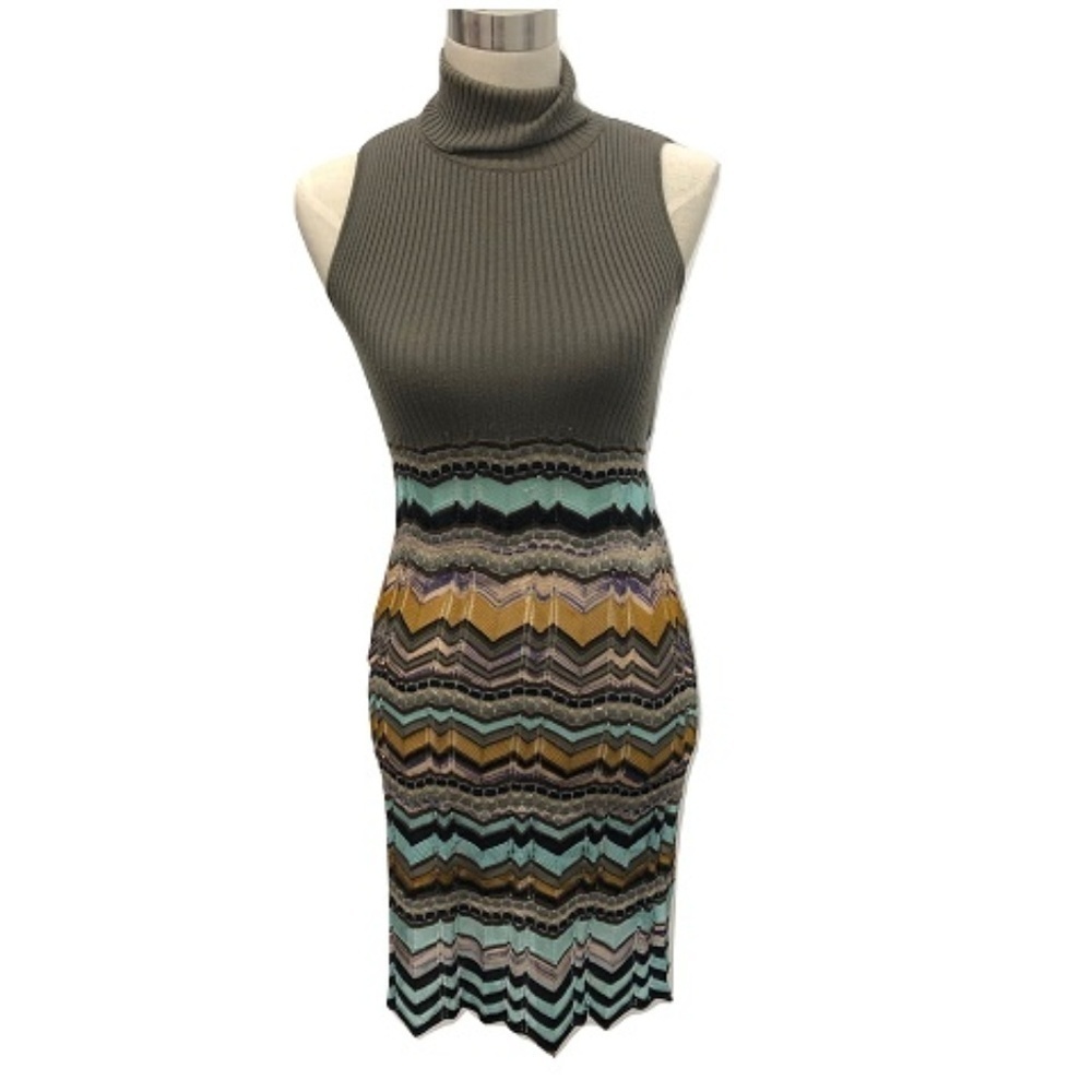 Missoni Sleeveless Wool Knit Dress, Size 2